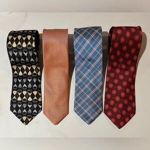 Bundle of 4 Men's Tie Valentino, Giorgio Mariani, fumagalli’s,the men’s store